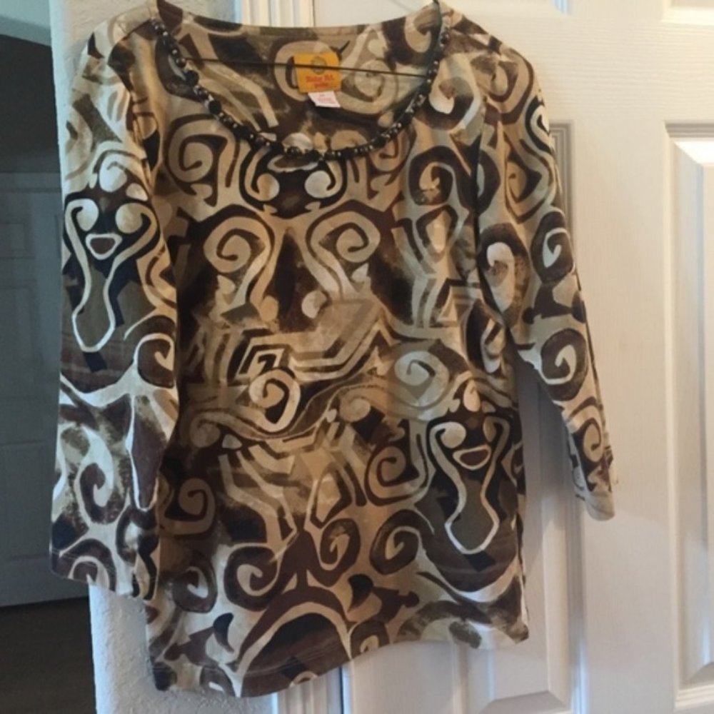 RUBY RD 3/4 Sleeve Pull On Top PS